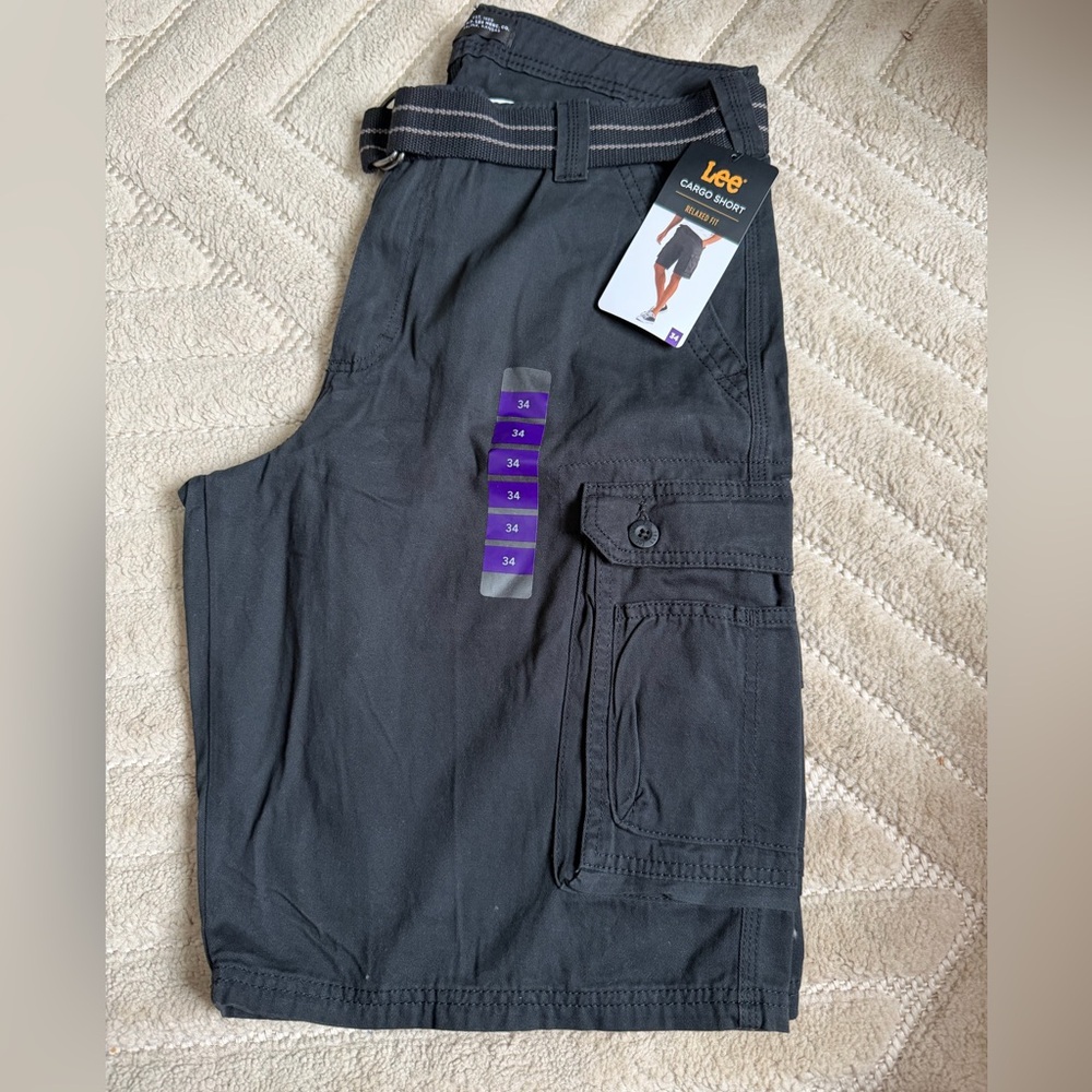 Lee black Cargo Shorts
